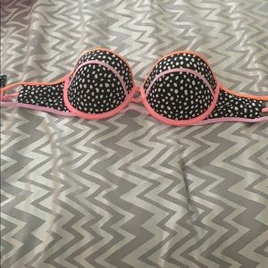 Strapless top piece bathing suit